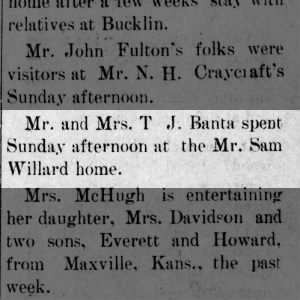 1913.Banta.Willard.visit