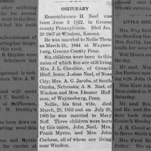 Obituary for Remembrance Hughes Neel.