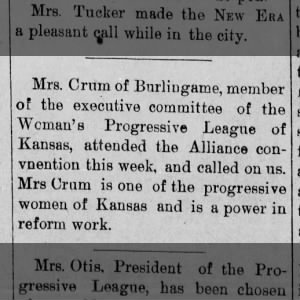 Dec. 1893 Eva Corning compliments Emeline Crumb
