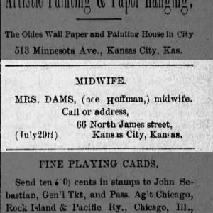 KCK Midwife 1892