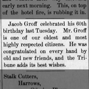Graf, Jacob - 1900 60th birthday