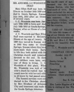 Obituary for J. C. WOODSIDE