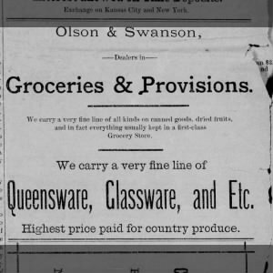 Olson & Swanson 1892