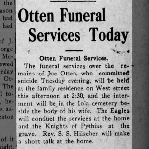 Obituary for Joe Otten