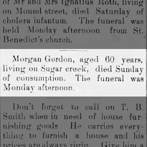 Obituary for Morgan Gordon