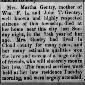 Martha Stites Obituary