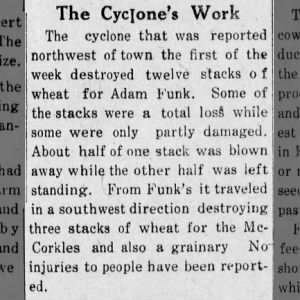 1917 Adam Funk Tornado