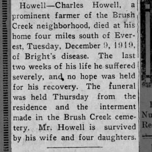 Charles Howell death