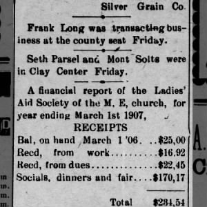 1907-Clay Center visit