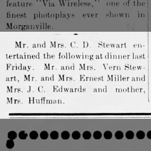 C. D. Stewart - entertain family
