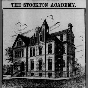 Stockton Academy 22 Mar 1895 Kir Globe