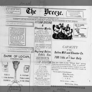 1897 Newspaper in Logan-The Breeze