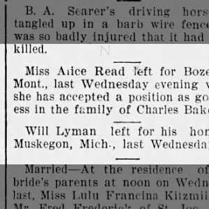 lyman and read before marriage