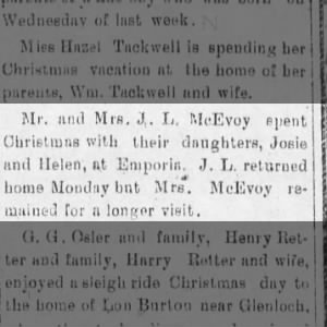 McEvoy Christmas 1914