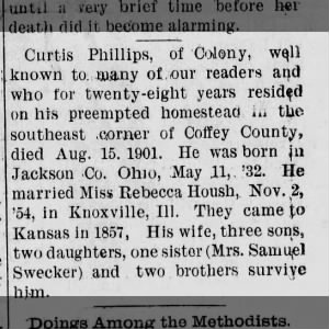 Obituary for Curtis Phillips