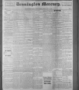 The Bennington Mercury-July 27, 1888