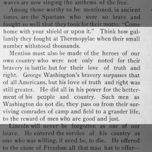 George Washington Bravery