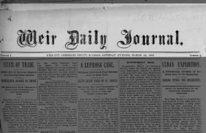 Weir Daily Journal 1895
