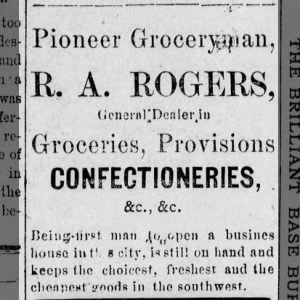 Rhoda Rogers - Pioneer Groceryman