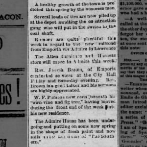 The Admire City Free Press 20 Apr 1888 A