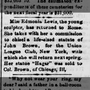 1871 commission for a life-sized state of John Brown for the Union League Club_Col Brown Chicago Ill