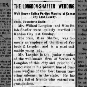 Longdon / Shaffer : Wedding