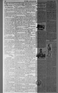 1886-09-11 Origin of Geuda Springs Big Spread no mention O J Ward GS THE CRANK v1n2 Sat. p2