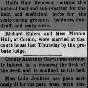 Marriage of Ehlers / Hull