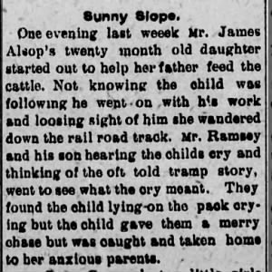 Harvey Ramsey finds child bring her home