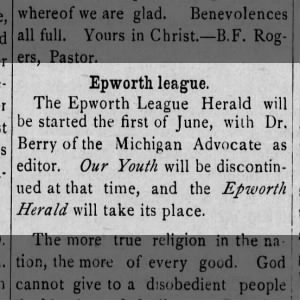 epworth league and herald june 1 1890