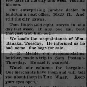 Another Banak from The Wasp of Netawaka, Kansas  Feb. 8, 1896