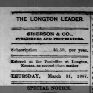 the LONGTON LEADER