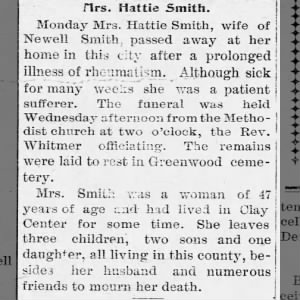 Obituary for Hattie Smith