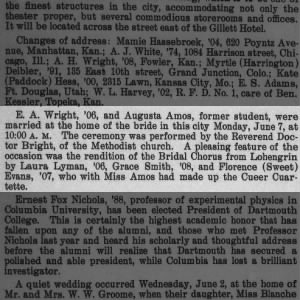 1909 Wright/Amos wedding