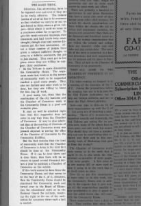 Editorial: CofC could use Community House, 9/25/1919