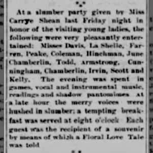1895 Slumber Party - Kansas, 1895