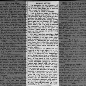 CofC addresses federal inspector visit, 10/7/1919