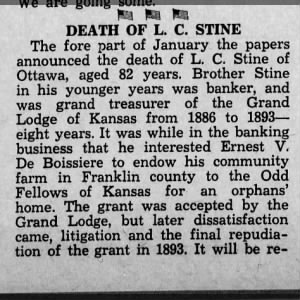 Death of L.C. Stine part 1