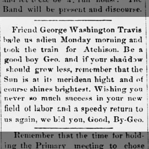 Friend George Washington Travis
