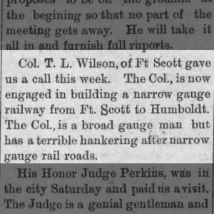 Fort Scott, Humboldt & Western railroad