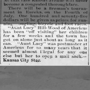 Aunt Lucy Hill-Wood