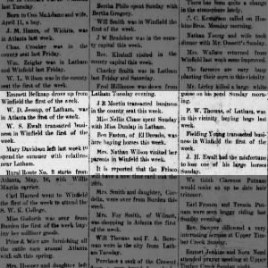 WS Ewalt and JH Ewalt news 14 Apr 1904