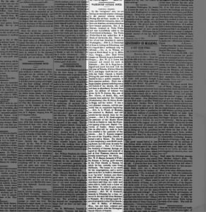 The Chronicle - Kansas City, Kansas
Saturday, January 30, 1892; page 1