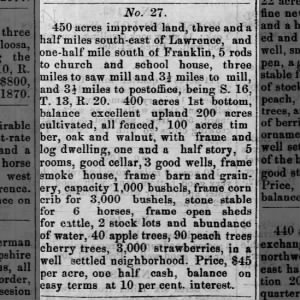 Town of Franklin 1869
