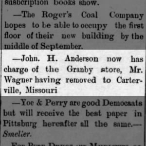 1885-08-07
Anderson_J_H_Sr_Has_Charge_of_Granby_Store