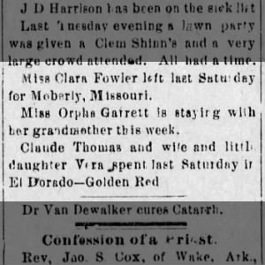 Family Visits 10/14/1904