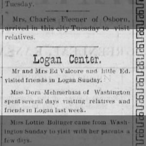 1896sep18 - Greenleaf KS - Valcore-Ed  visits friends in Logan
