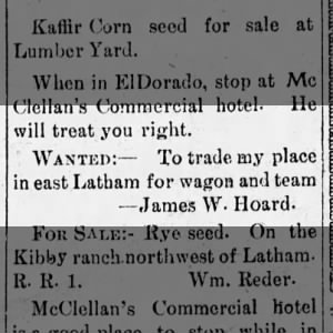 Hoard family move from Latham to Benton, AR