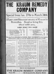 The Kraum Remedy Company, The Neal News, 10 Feb 1917, Sat - Page 3
