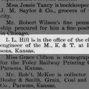 Isaac Hill Parsons Business College Journal